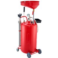 SucceBuy Réservoir de vidange d'huile usagée de 21 gallons, drainant les liquides par air comprimé avec entonnoir réglable, réservoir de transfert de carburant pour ateliers de réparation automobile