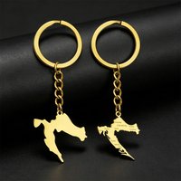 Stainless Steel Croatia Map Badge Flag elements Pendant Keychain Vintage Durable Key Accessory for Men Women Daily Use