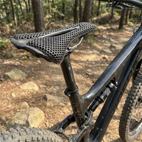 Ultralight 3D Printed Bike Saddle 160g, Comfortable Breathable Racing Bicycle Seat for MTB Road Mountain Bike Cycling