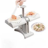 Automatic Dumpling Machine Easy Clean Double Head Pressing Die Pie Wonton Mold DIY Reusable Kitchen Gadget Accessories Set