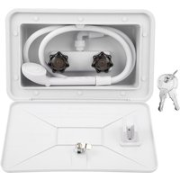 RV Exterior Shower Box Kit Outdoor Washing Kit With Lock For Boat Yacht Camper Motorhome