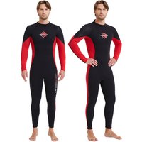 Men's 3mm Neoprene Snorkeling Suit Warm Anti-Jellyfish Cold-Proof One-Piece Back Zipper Wetsuit For Swimming Drifting Surfing