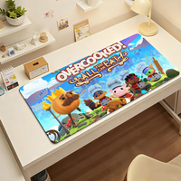 Game Overcooked 2 Mouse Pad Large Non-Slip Waterproof Mat Stitched Edge Keyboard Pad for Gaming Daily Office
