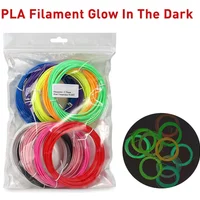 NEW 5M 6 Colors 3D Pen Noctilucent Fluorescence Luminous PLA Filament 1.75mm Glow In The Dark Plastic 3D Printing Pen Materials