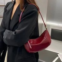 Cowhide Genuine Leather Handbags Women Vintage Shoulder Bag Female Crossbody Bags Luxury Small Bag Dumpling Bag