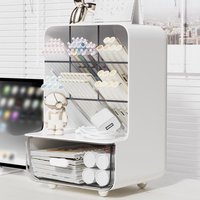 Clear Desk Organizer Pen Holder Multi-layer Pencil Storage Box Office Stationery Supplies Organizer Home School Desk Accessories