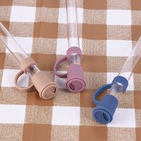 1PC Silicone Straw Tips Cover Cute Reusable Drinking Straw Tips Lids Dust-Proof Straw Plugs for 12mm Straw Tips for Decor