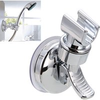 Shower Holder Universal Strong Suction Cup Shower Bracket Adjustable Bathroom Shower Head Nail Free Fixed Rack Shower Head Rack