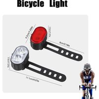 USB Aufladbare Fahrrad Lichter Fahrrad Sicherheit Warnung Lampe Im Freien Wasserdichte Radfahren Taschenlampe Für Mountainbike Und Rennräder