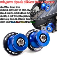 For GSXR 125/150/600/750/1000 GSX-R Spools Sliders Stand Screws CNC M8 Motorcycle Accessories Swingarm 1Pair Bolts