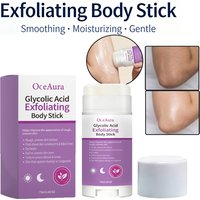Exfoliating Body Stick Smoothing AHA BHA Shea Butter Moisturizing Skin Softening Body Exfoliator for Dry Skin Dead Skin Remover