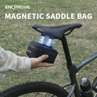 ENCPROVE Nylon Magnetic Bike Saddle Bag Quick Release Road Bike Seat Pack MTB Cycling under Seat Pouch Bicycle Tool Bag