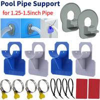 1/2pcs Swimming Pool Pipe Fixing Holder Supports for Intex Above Ground Pool 30-38mm Hose Outlet Mount Bracket Accessories