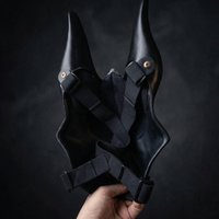 The Jackal God Masque Halloween Role Play Props Hand Painted Faux Gold Masquerade Masque For Holiday Masquerade Party Theater