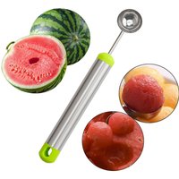 Melon Baller Spoon Portable DIY Fruit Baller Tool Fruit Scooper for Watermelon Cantaloupe Sorbet Meatballs Ice Cream