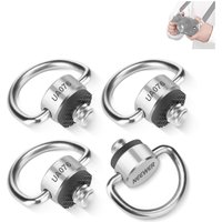 NEEWER D Ring Screw Set Stainless Steel 1/4" Threaded Fixing Screw for Shoulder Strap Wrist Strap Sling Handle DSLR Camera Cage