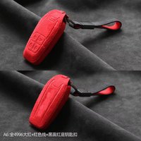Alcantara Key Fob Cover For Ferrari 488 Roma 812 F8 SF90 Portofino Key Case Key Chains Car Accessories