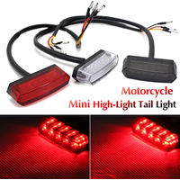 LED Rear Tail Light ATV Motorcycle Running Brake Stop Light Taillight For Rear License Plate Lamp Accessories Decorative Lamp