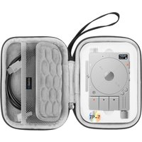 Geekria Audio Interface Carrying Case, Compatible with Teenage Engineering TP-7, EVA Hard Shell Portable Travel Bag (Dark Gray)