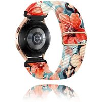 1 Pack Man Woman 20mm Printed Watch Stretchy Loop Band For Galaxy Watch 7 6 5 4 3 FE 40mm 41mm 42mm 44mm 45mm 46mm