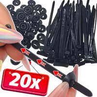 Nylon Zip Ties Multi-Purpose Car Engine Guards Underbody Panel Fastener Clip Screw Replacement Heavy Duty Self-locking Cable Tie