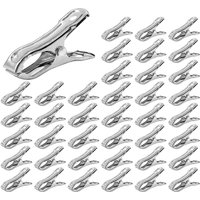 20/40Pcs Metal Clothes Pegs for Towel Sock Plant Stainless Steel Greenhouse Clamps Set Garden Netting Clips Kit Greenhouse Clips