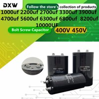 1pcs/Lot Bolt Screw Capacitor 1000UF 1800UF 2200UF 2700UF 3300UF 3900UF 4700UF 5600UF 6300UF 6800UF 8200UF 10000UF 400V 450V