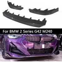 For BMW 2 Series G42 M240 Carbon Fiber Front lip Car Front Bumper Diverter Spoiler Diffuser Front lip chin upgraded body kit