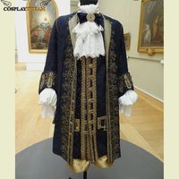 History 18th Century Rococo Baroque Period Men's Dress Suit Prince Suit Court Noble Ball Dress Gothic Suit