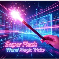 Super Flash Wand -White/Red/Blue Light Magic Tricks Flash Stick Close Up Mentalism Stage Magic Props Accessories Illusions
