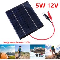 5W 12V Portable Solar Panel Waterproof Mini Small Solar Panel Module DIY Polysilicon Solar Epoxy Cell Charger for Lamp Fan Pump