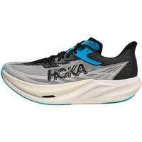 POIZON HOKA ONE ONE Rocket X Low top Casual Running Shoes Unisex Gray Black 1168724-WBLC