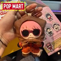 Genuine Pop Mart Spy X Family Character Series Plush Keychain Blind Box Collectible Toy Gifts