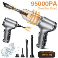 Car Vacuum Cleaner Wireless Portable Vacuum Cleaner 95000PA High Power 2 in 1 Mini Handheld Vacuum Cleaner Blower for Car Home
