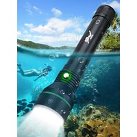 BORUiT S5 2000LM XHP70 LED Scuba Diving Flashlight Underwater 110M IPX8 Waterproof Torch Spearfishing Lantern