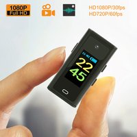 Mini Camera 1080P HD DV Video Audio Recorder with Display Screen, With Clip, USB Flash Drive Home Security