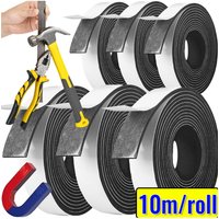 10m/roll Magnetic Self Adhesive Tape Strong Rubber Cuttable Tape DIY Wall Photos Posters Fixed Tool Home Office Storage Supplies