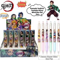 Demon Slayer Kamado Tanjirou Tomioka Giyuu Secondary Creative Blind Box Gel Pen Cartoon Animation Peripheral Black Sign Pen Gift