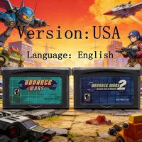 new model USA/EUR Advance Wars GBA Card 32 Bit Video Game Cartridge Console Card for GBA English Version Advance Wars 2