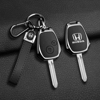 Zinc Alloy Leather Car Remote Key Case Cover For HONDA Accord CRV Pilot Civic 2003 2007 2008 2009 2010 2011 2012 2013 Accessory