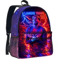 Boys Girls Backpack Knapsack Football Star Starry Sky Backpack School Bag L-Lamin Yamal Large Capacity Mochila Rucksack School