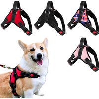Reflective Dog Harness, Breathable Vest Style Chest Strap for Cats Dogs, Pet Safety Walking Harness, 1PC