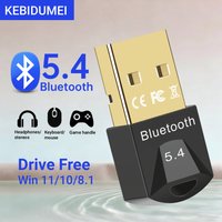 KEBIDUMEI USB Bluetooth 5.4 Adapter for Pc Usb Bluetooth 5.4 Dongle Receiver for Speaker Mouse Keyboard Music Audio Transmitter