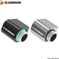Barrow MINI 90° Angled 360 Rotary Offset G1/4" Fittings,Short 21MM Elbow Connector For Computer Liquid Loop Build,TWT90-M