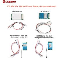10S 36V 15A 18650 Lithium Battery Protection Board Common/Individual Port Temperature Control with NTC Sensor Function