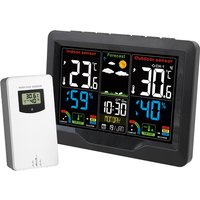 Wireless Digital Color Display Weather Station Clock Barometer Thermometer Hygrometer Trend Forecast Outdoor Sensor 7 Languages