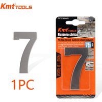 KMT 3inch Self-adhesive House Numbers, House Numbers for Outside Stick On, Stainless Steel Address Signs for Houses-Number 7