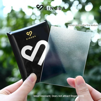 SINGBA 50 Pack Card Sleeves 3" Ultra Clear Matte for Pokemon Yu-Gi-Oh Photocard Polaroid Postcard Protector Film