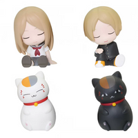 Original capsule toy cute Shoulder Zun Fig. Takashi Reiko Nyanko Neko flying white wolf daiyokai cat sleep anime figures