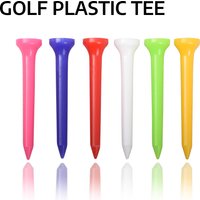 100 Pcs Golf Tees Plastic Durable Mixed Color Available In 4 Sizes Auxiliary Practice Golf Plastic Tees Accessories Supplies